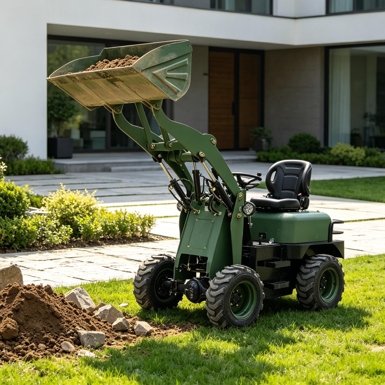 Mini Bulldozer Attachments - Trattore a Ruote per Giardinaggio e