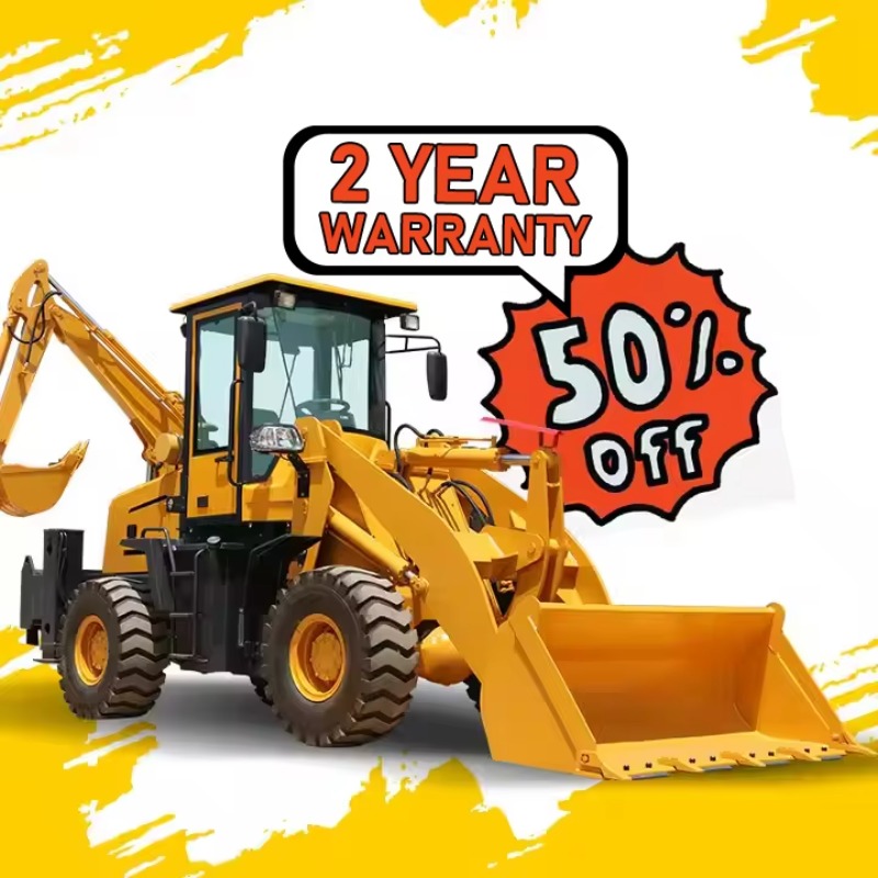 Tractor Backhoe - Escavatore-Caricatore 4x4 da 1 Tonnellata con