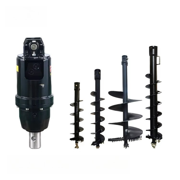 Mini Bulldozer Attachments - Attacco Trivella Idraulica per Bulldozer, Mini