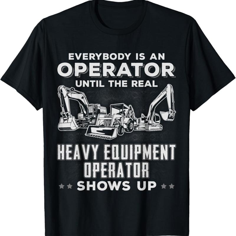 Divertente maglietta per opera - Heavy Equipment Excavator recensione e prezzo